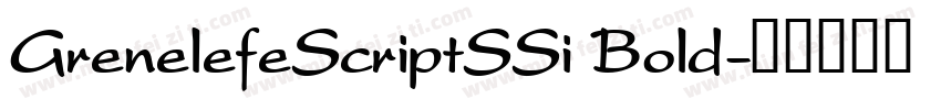 GrenelefeScriptSSi Bold字体转换